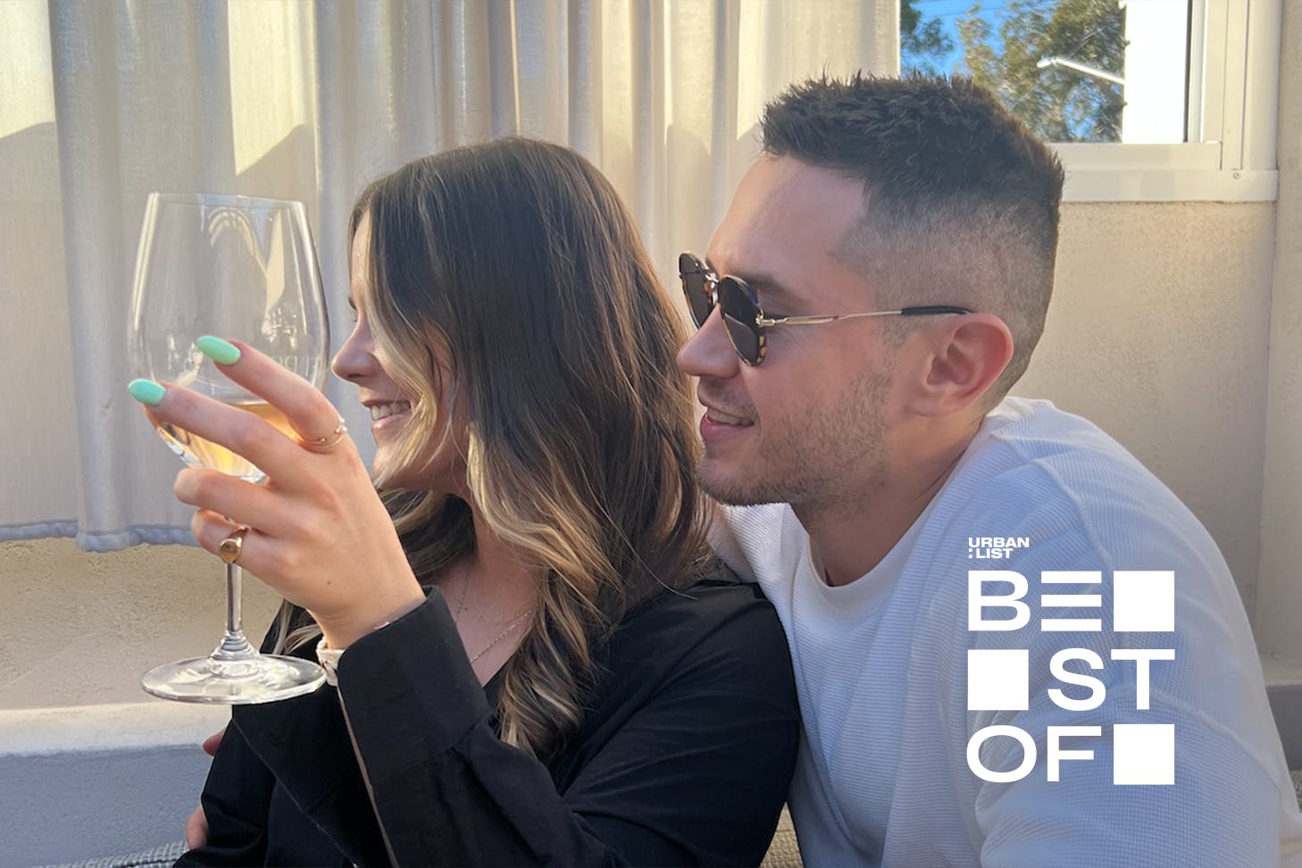 A couple soaking up one of Perth's best date ideas